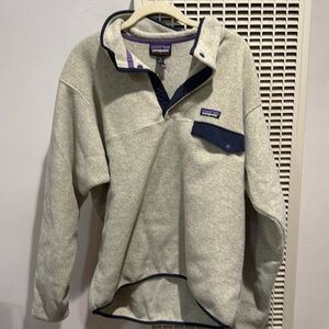 Men’s Patagonia Synchilla Snap T Pullover Oatmeal Heather Medium